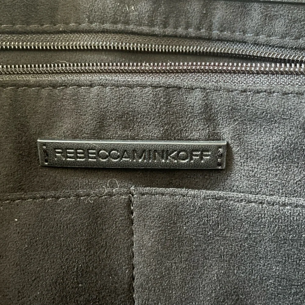 Rebecca Minkoff Darren Deep Large Black Leather Studded Tote Shoulder Bag - Picture 8 of 16